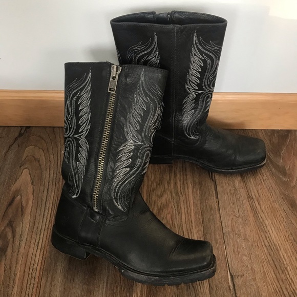 frye zipper boots